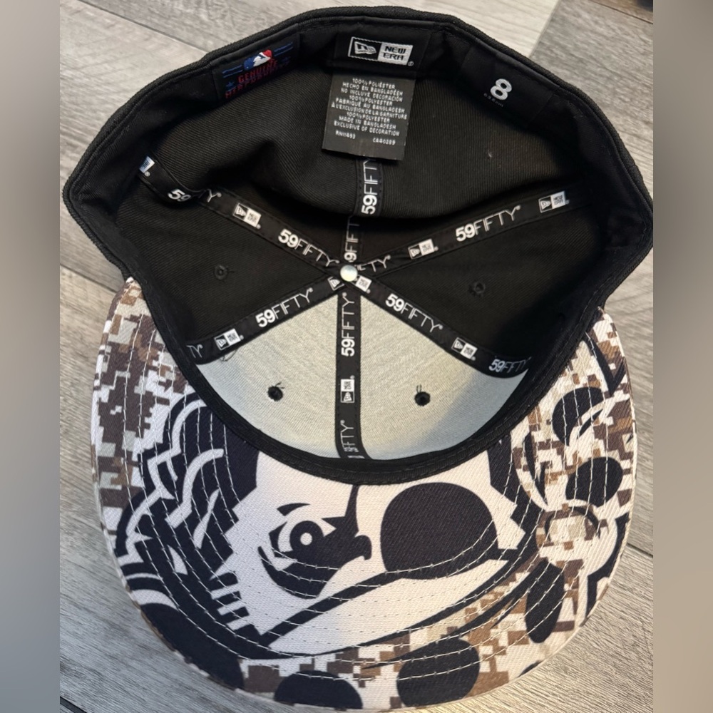 Pittsburgh Pirates New Era Camo Brim59 FIFTY Fitted Hat - Black - Picture 2 of 4